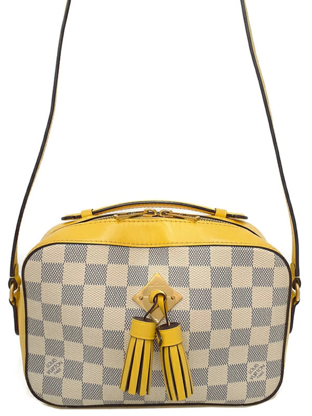 Louis Vuitton Damier Azur White Saintonge Shoulder Bag